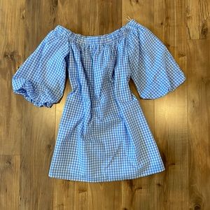 Off the Shoulder Bell Sleeve Mini Dress